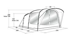 Outwell Oakwood 3 Tent -Bestway Shop 111208 oakwood 3 drawing perspective2