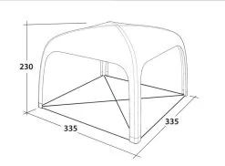 Outwell Air Shelter -Bestway Shop 111222 air shelter drawing perspective2