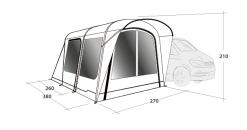 Outwell Wolfburg 380 Drive Away Air Awning -Bestway Shop 111247v22 061 720