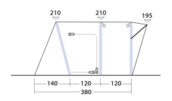Outwell Wolfburg 380 Drive Away Air Awning -Bestway Shop 111247v22 063 720