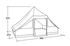 Easy Camp Moonlight Cabin Tent -Bestway Shop 120444 moonlight cabin drawing perspective2