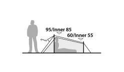 Robens Arrow Head Tent -Bestway Shop 130213 arrow head drawing elevation 4 1