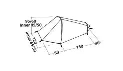 Robens Arrow Head Tent -Bestway Shop 130213 arrow head drawing perspective 2 1
