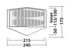 Robens Starlight 2 Tent -Bestway Shop 130259 starlight 2 drawing floorplan 3