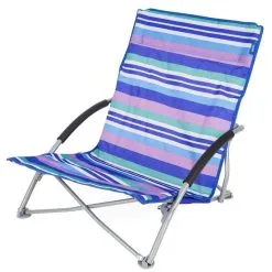 Yello Low Beach Chair Stripe Blue -Bestway Shop 1whwmatm