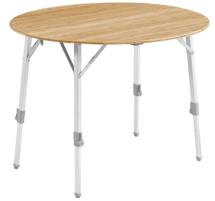 Outwell Custer Round Bamboo Table 1 Outwell Custer Round Bamboo Table