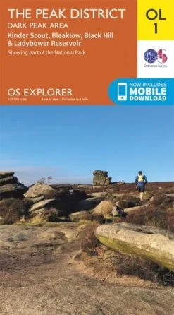 Ordnance Survey The Peak District - Dark Peak Area Explorer Leisure Map 1