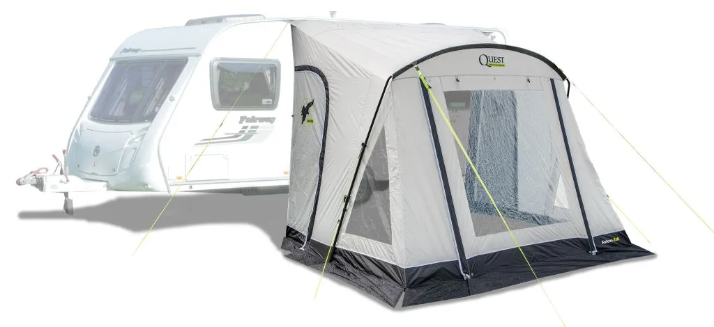 Quest Falcon 260 Poled Porch Caravan Awning 2 Quest Falcon 260 Poled Porch Caravan Awning - Image 2