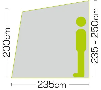 Quest Falcon 260 Poled Porch Caravan Awning 6 Quest Falcon 260 Poled Porch Caravan Awning - Image 6