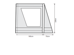 Outdoor Revolution Airedale 7.0SE / 9.0SE Front Porch Extension -Bestway Shop airedale 7se 9se front porch extension floorplan 1