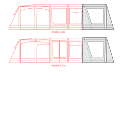 Outdoor Revolution Airedale 7.0SE / 9.0SE Front Porch Extension -Bestway Shop airedale 7se 9se front porch extension floorplan 3
