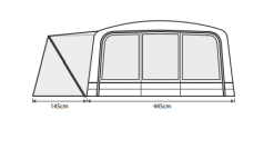 Outdoor Revolution Airedale 7.0SE Including Footprint & Lounge Liner -Bestway Shop airedale 7se floorplan 3