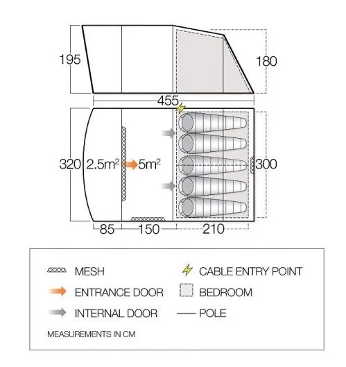 Vango Avington Flow 500 Tent 2 Vango Avington Flow 500 Tent - Image 2