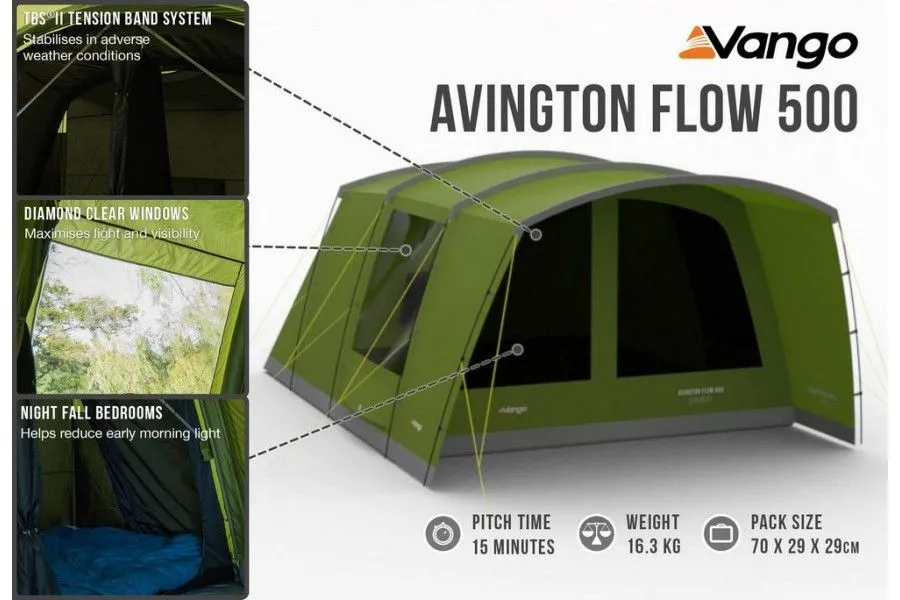 Vango Avington Flow 500 Tent 5 Vango Avington Flow 500 Tent - Image 5