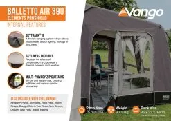 Vango Balletto Air 390 Elements ProShield 390 Awning -Bestway Shop balletto air 390 eps2
