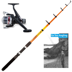 WSB Tackle Cool Expert Telespin 8' - Jade 150 Reel And Book Package