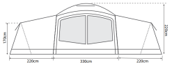 Outdoor Revolution Camp Star 1200 Air Tent Bundle (2022) -Bestway Shop campstar 1200 2