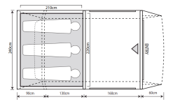 Outdoor Revolution Camp Star 350 Air Tent Bundle (2022) -Bestway Shop campstar 350 2 1