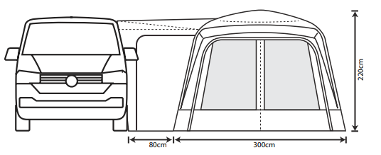 Outdoor Revolution Cayman F/G High Drive Away Awning 13 Outdoor Revolution Cayman F/G High Drive Away Awning - Image 13
