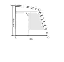 Outdoor Revolution Eden Air 260 Caravan Awning -Bestway Shop eden air 260 3