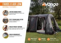 Vango Faros II Air Low Drive Away Awning -Bestway Shop faros ii air low2 1