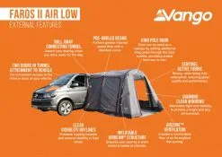 Vango Faros II Air Low Drive Away Awning -Bestway Shop faros ii air low 1