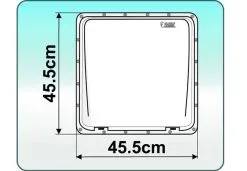 Fiamma 400 X 400 Roof Vent White -Bestway Shop fiamma vent plan2