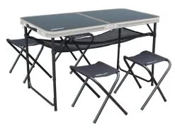 Outdoor Revolution Capri Aluminium Picnic Table And Stool Set