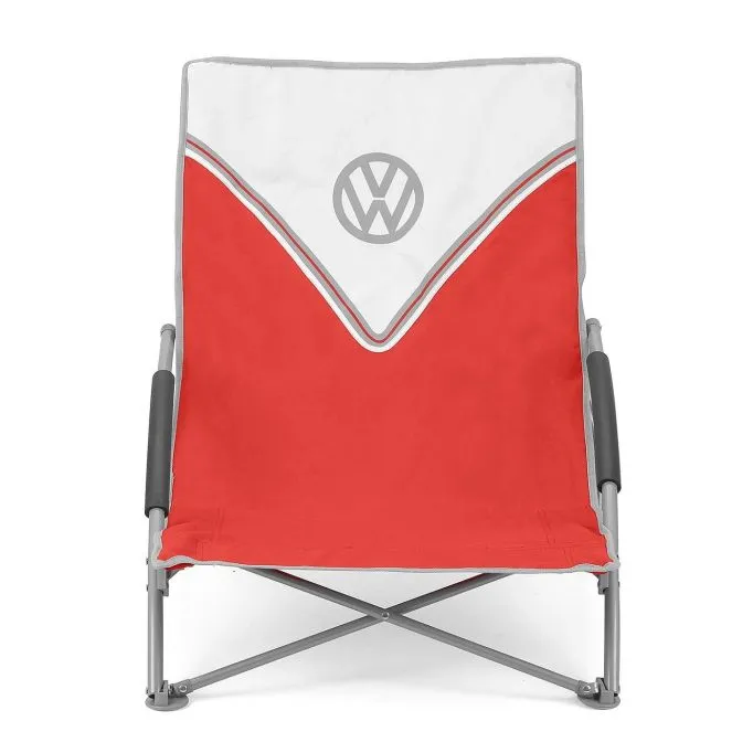 Volkswagen Red Campervan Folding Low Camping Chair 2 Volkswagen Red Campervan Folding Low Camping Chair - Image 2