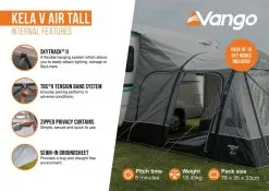 Vango Kela V Tall AirAway Drive Away Awning 20 Vango Kela V Tall AirAway Drive Away Awning -Bestway Shop kela v air tall2