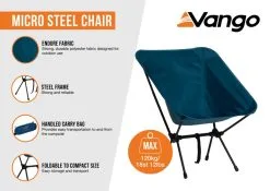 Vango Micro Steel Chair Standard -Bestway Shop micro steel infographic low res