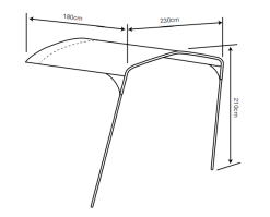 Outdoor Revolution Movelite T4E PC Front Canopy -Bestway Shop movelite pc canopy 1a