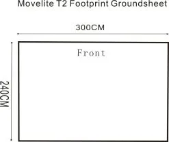Outdoor Revolution Movelite T2/Turismo Footprint Groundsheet (300cm X 240cm) 5 Outdoor Revolution Movelite T2/Turismo Footprint Groundsheet (300cm X 240cm) -Bestway Shop movelite t2 footprint groundsheet