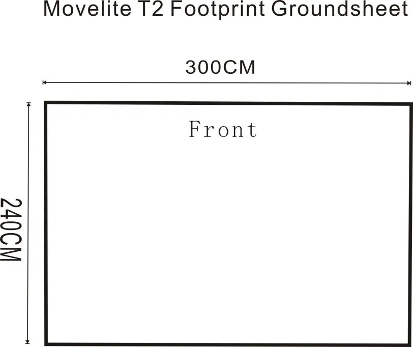 Outdoor Revolution Movelite T2/Turismo Footprint Groundsheet (300cm X 240cm) 3 Outdoor Revolution Movelite T2/Turismo Footprint Groundsheet (300cm X 240cm) - Image 3