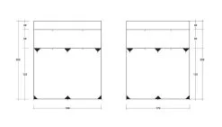 Outwell Fallcrest Side Panel Set -Bestway Shop outwell fallcrest awning side panel set 5