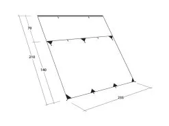 Outwell Hillcrest Tarp Awning -Bestway Shop outwell hillcrest tarp dimensions