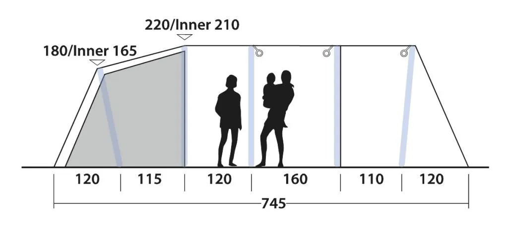 Outwell Knightdale 8PA Air Tent 5 Outwell Knightdale 8PA Air Tent - Image 5