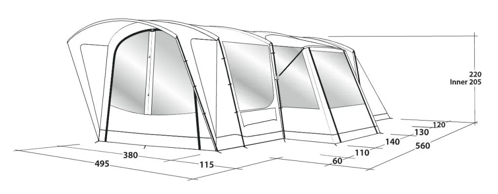Outwell Montana 6PE Tent 4 Outwell Montana 6PE Tent - Image 4