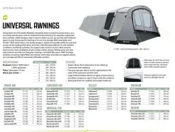 Outwell Universal Awning Size 2 -Bestway Shop outwell universal awning size 2 2