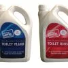 World Of Camping WoC Blue 2 Ltr & Pink 2 Ltr Toilet Fluid Package