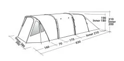 Easy Camp Palmdale 500 Lux Tent Package -Bestway Shop palmdale 500 lux dimensions 2