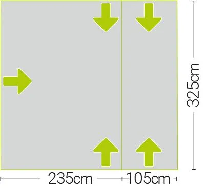 Quest Falcon 300 High Poled Drive Away Awning 2 Quest Falcon 300 High Poled Drive Away Awning - Image 2