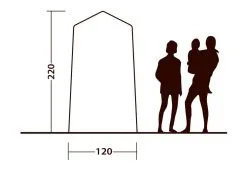 Outwell Seahaven Comfort Station Single Utility Tent -Bestway Shop seahaven comfort station single standing height