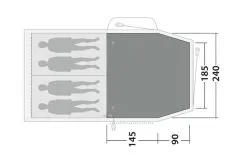 Outwell Springwood 4 Flat Woven Carpet -Bestway Shop springwood 4