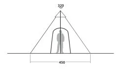 Robens Kiowa Tipi Tent -Bestway Shop standing head height