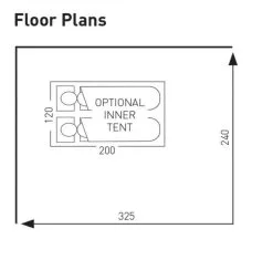 Sunncamp Dash 325 Air SC Caravan Awning -Bestway Shop swift deluxe sc 325 floor plan