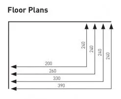 Sunncamp Swift Sun Canopy 260 -Bestway Shop swift sun canopy 390 330 260 200 floor plan