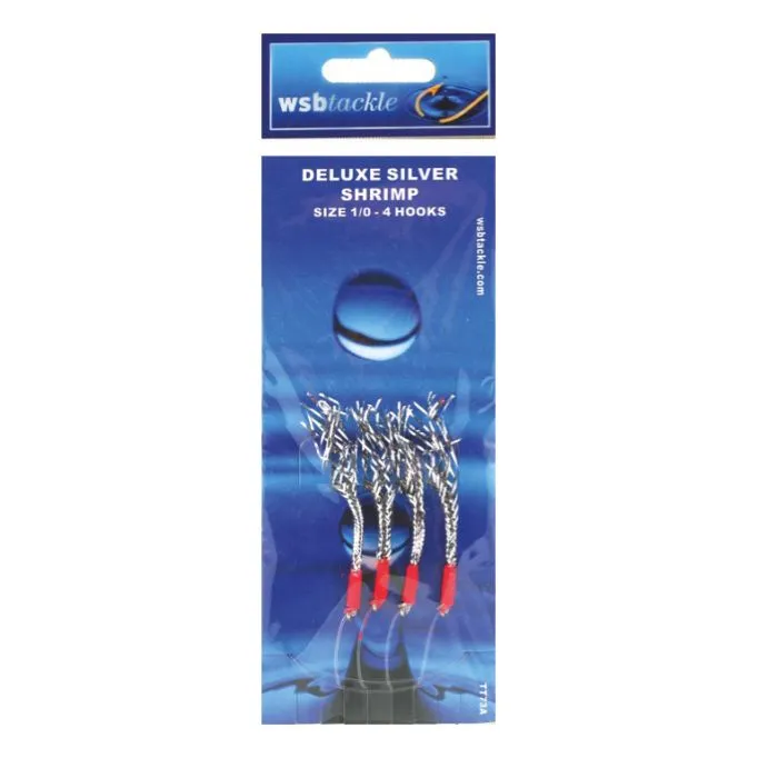 WSB Tackle WSB Pack Of 5 Silver Shrimp 1 WSB Tackle WSB Pack Of 5 Silver Shrimp