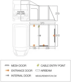 Vango Kela V Tall AirAway Drive Away Awning 13 Vango Kela V Tall AirAway Drive Away Awning -Bestway Shop vango 2020 awnings floorplan kela iii tall 2