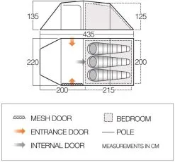 Vango Omega 350 Tent -Bestway Shop vango 2020 tents floorplan omega 350